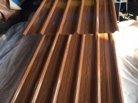 18ft x 8ft Wood Grain Steel Shed